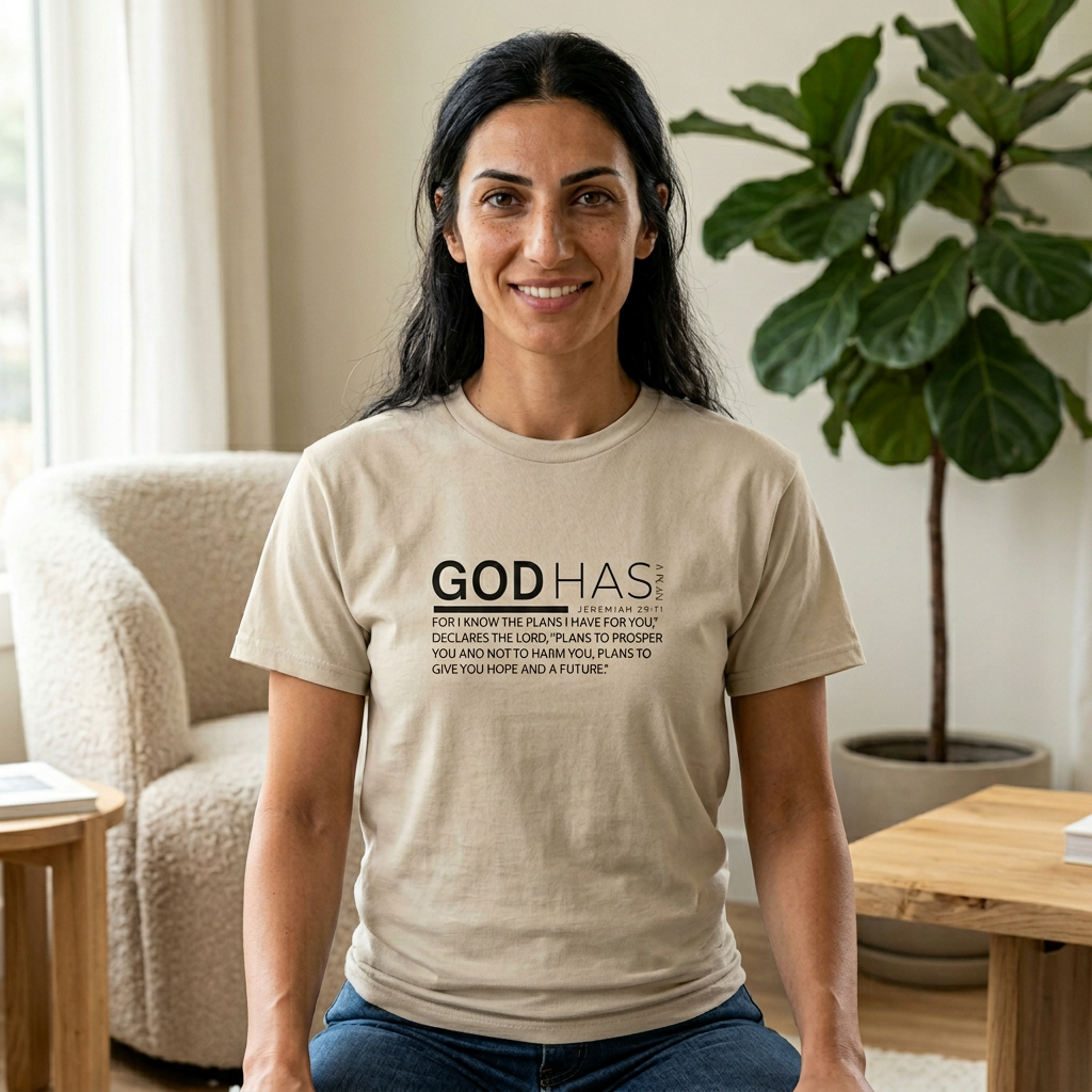 God Has Hope Christian T-Shirt — Inspirational Faith Tee with 'God Has' Message