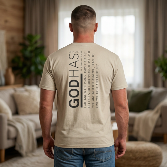 God Has Hope Christian T-Shirt — Inspirational Faith Tee with 'God Has' Message
