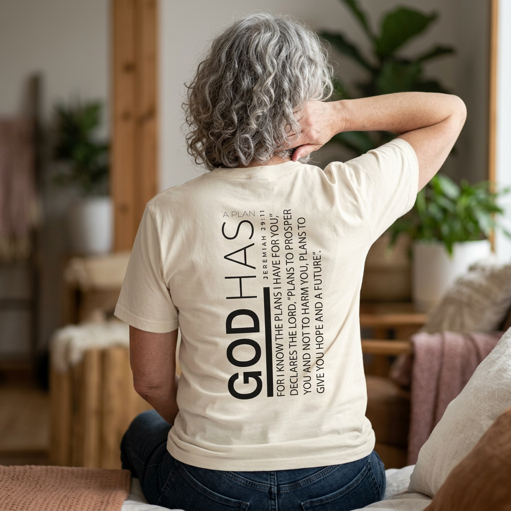 God Has a Plan T-Shirt — Inspirational Unisex Tee (Front & Back Design)