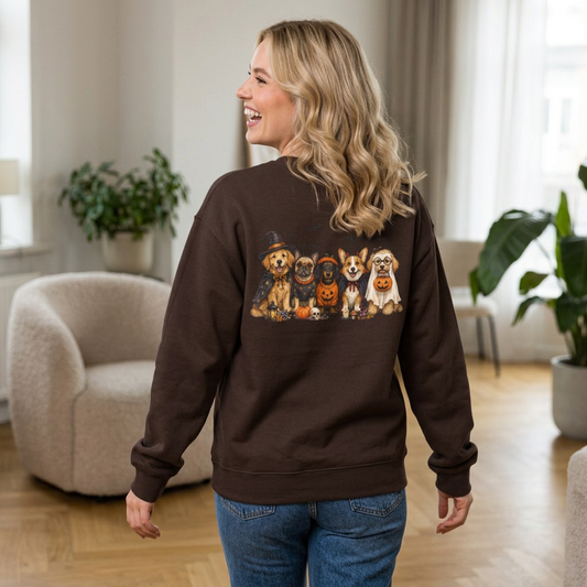 Fall Dogs Crewneck Sweatshirt – Cute Puppy Pullover