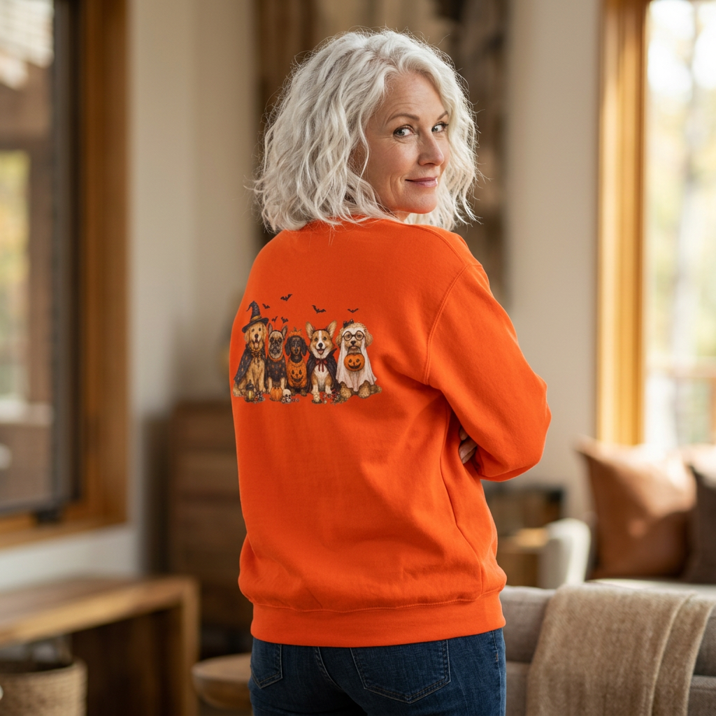 Fall Dogs Crewneck Sweatshirt – Cute Puppy Pullover
