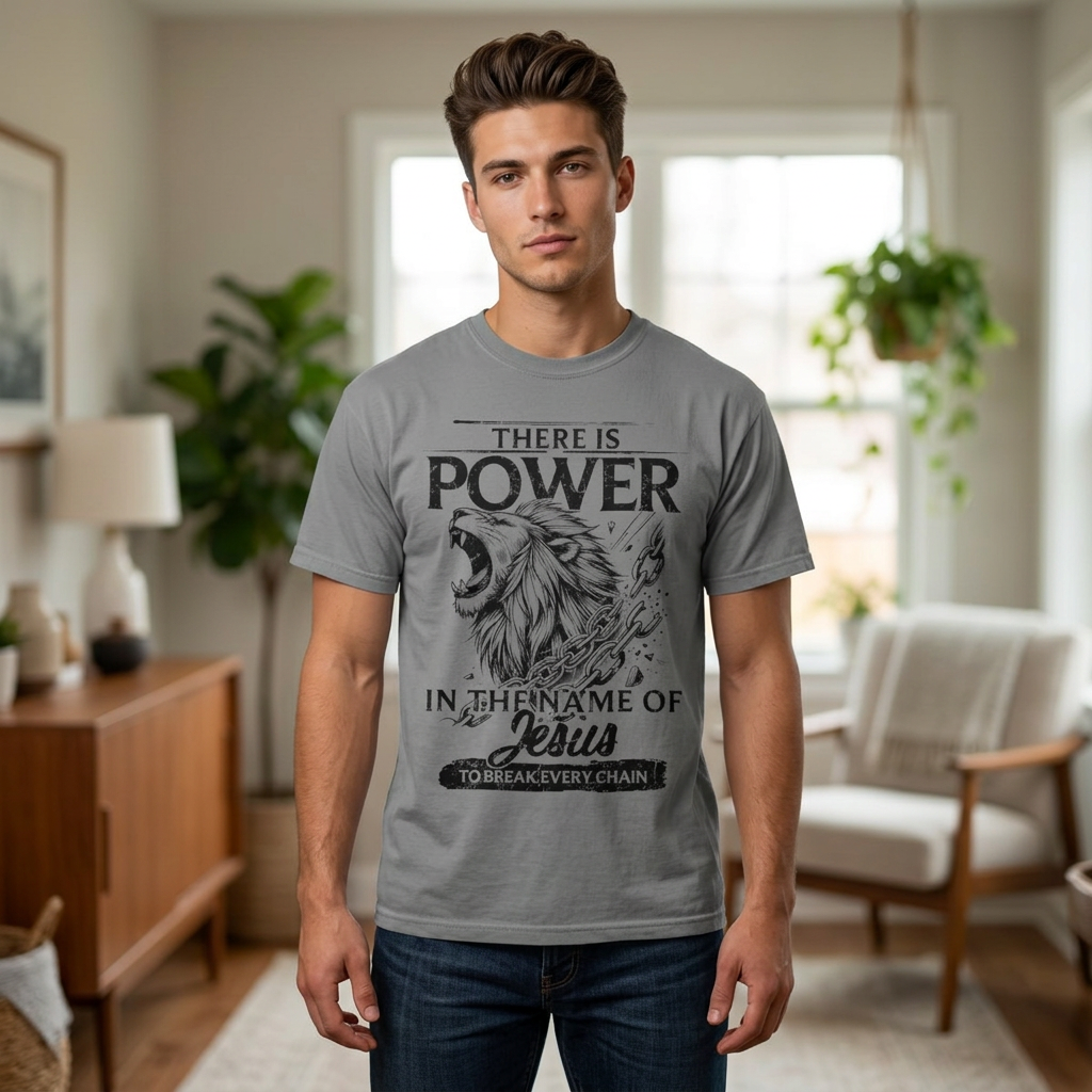 Christian Lion 'There Is Power in the Name of Jesus' T-Shirt