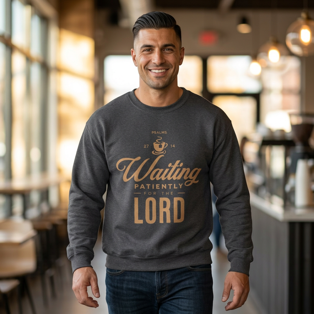 Waiting Patiently for the Lord Sweatshirt — Christian Faith Crewneck