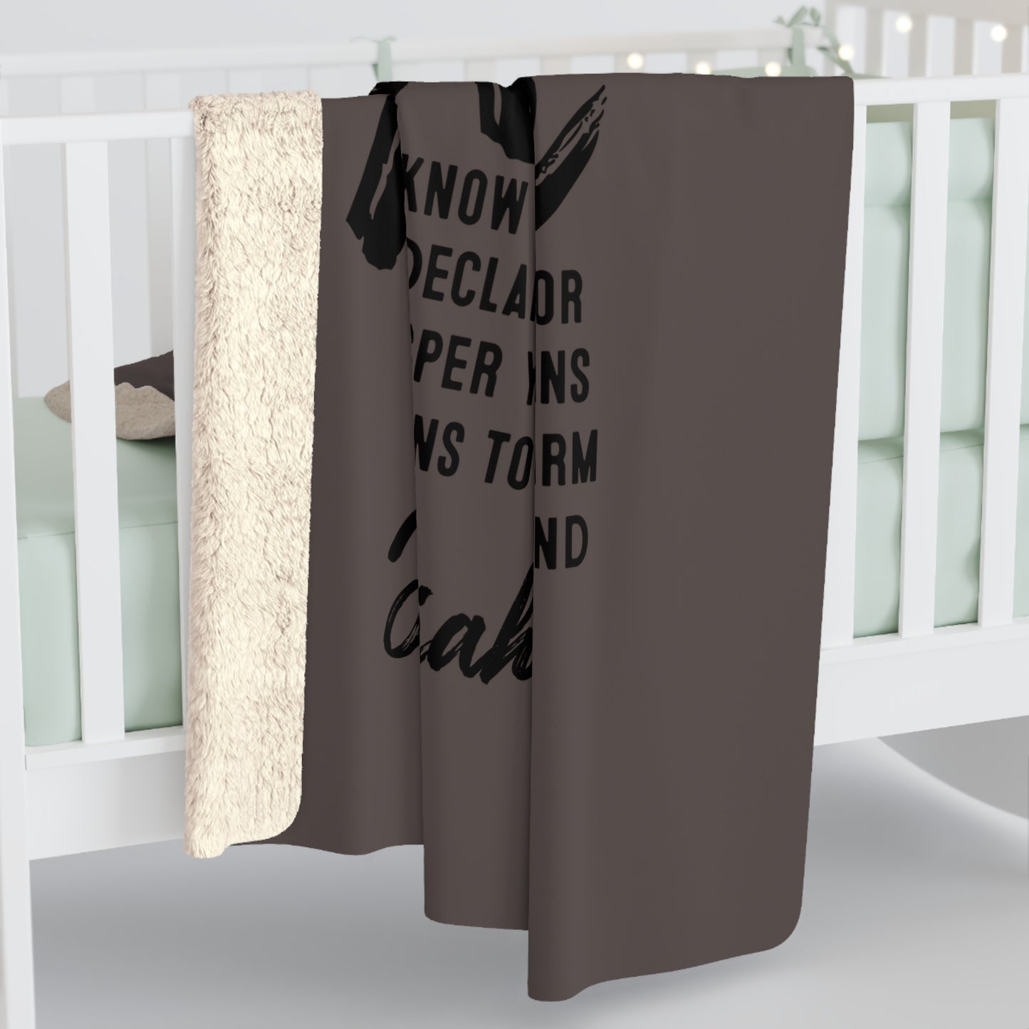 Sherpa Blanket — "God Has a Plan" Inspirational Scripture Throw (Jeremiah 29:11)