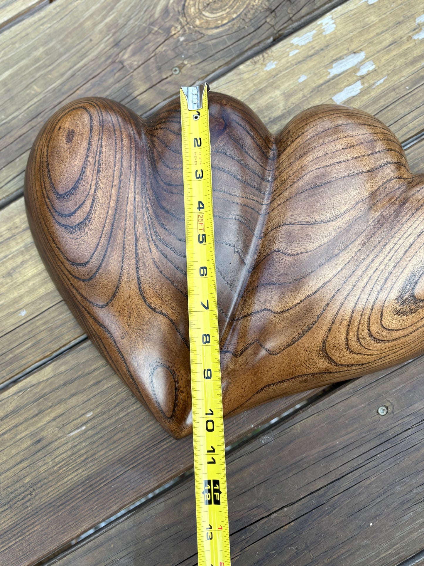 Large Wedding Two Become One Double 3D Heart Sculpture Anniversaries gift 20th anniversary wooden Art birthday gift Mother’s Day gift Wooden heart