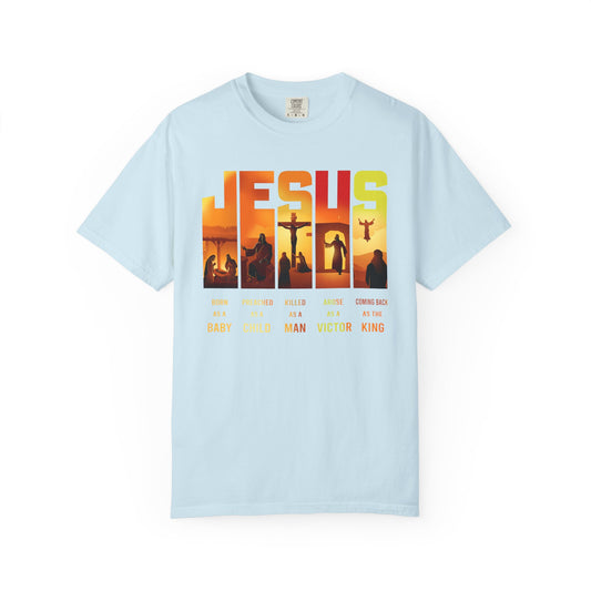 Jesus Silhouette Graphic T-Shirt — Faith Christian Gospel Tee ("Jesus")