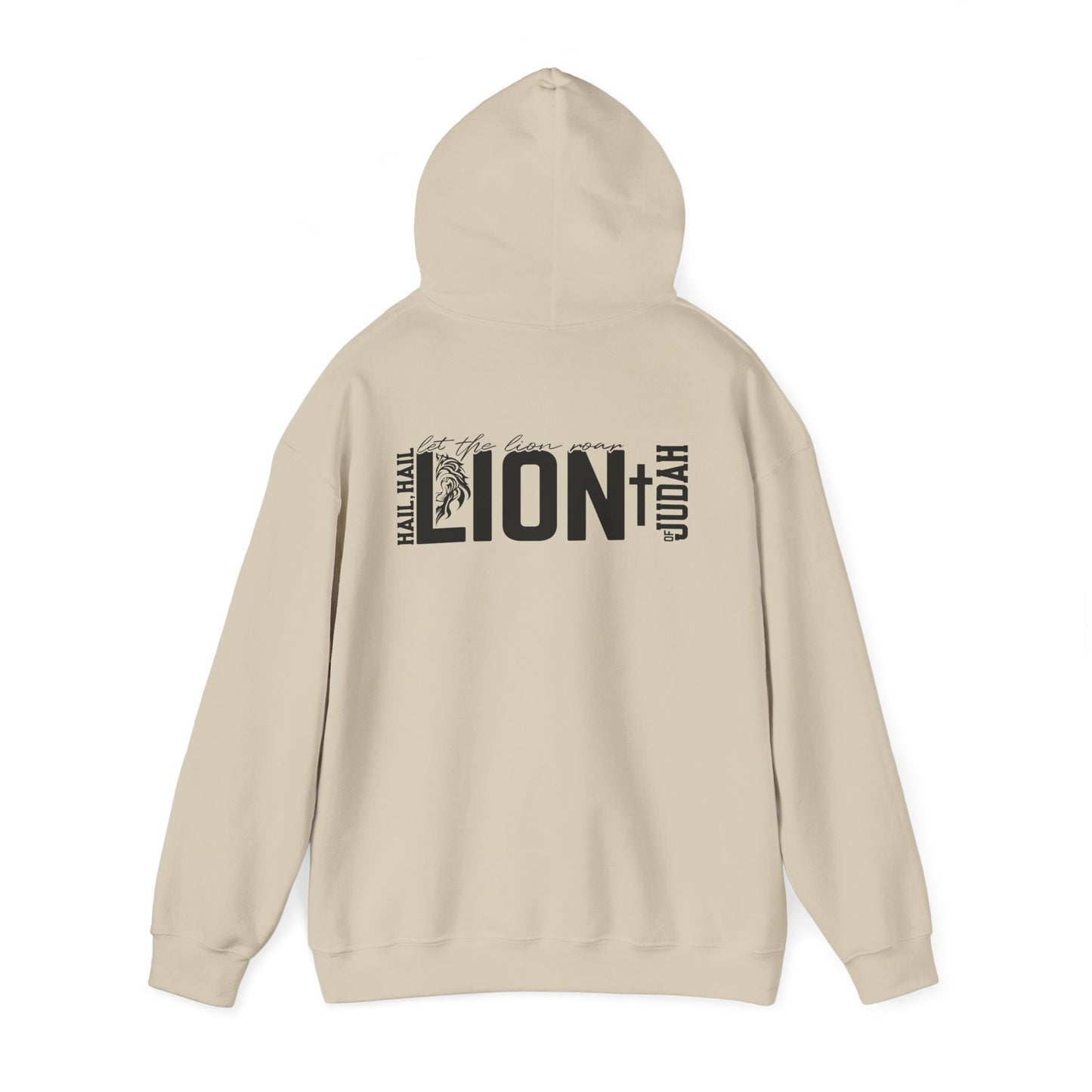 Lion of Judah Hoodie — 'The Lion, mighty among beasts' Christian Faith Pullover