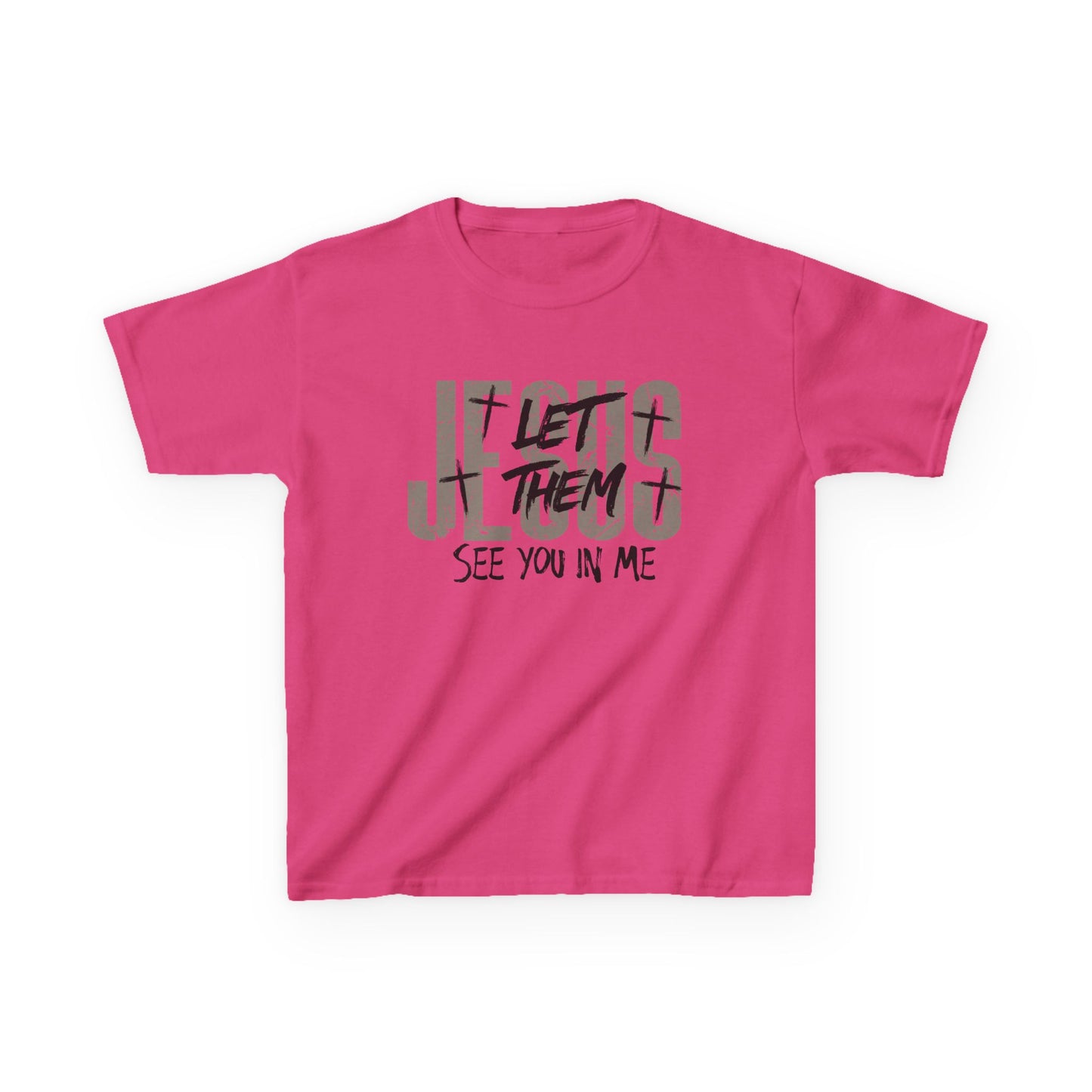 Kids Tee — Jesus Sees You In Me Christian Graphic Shirt