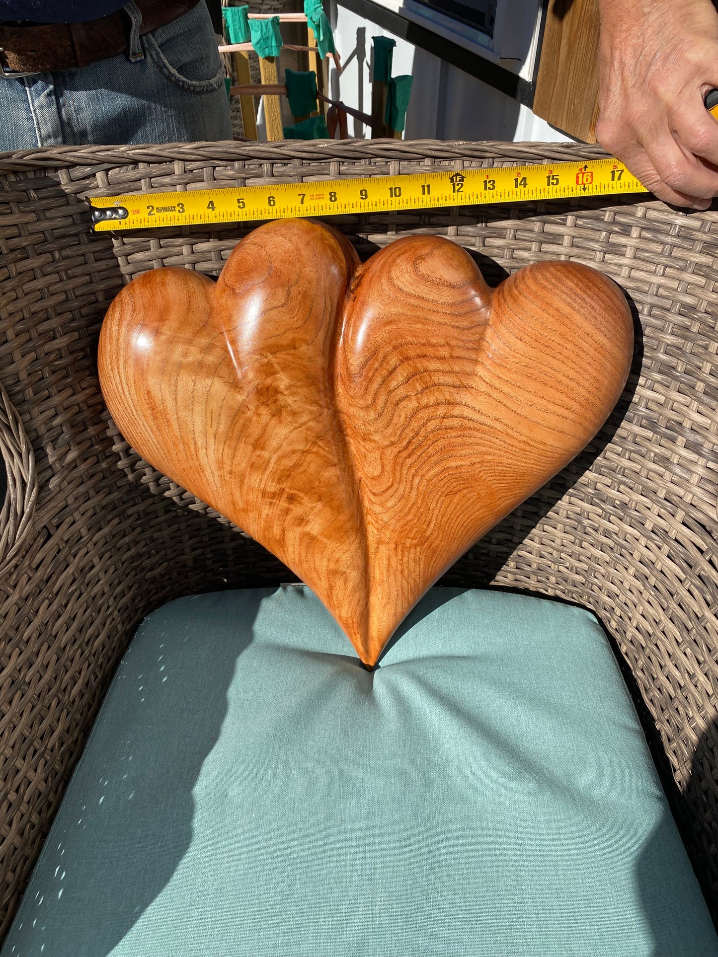 Large Wedding Two Become One Double 3D Heart Sculpture Anniversaries gift 20th anniversary wooden Art birthday gift Mother’s Day gift Wooden heart