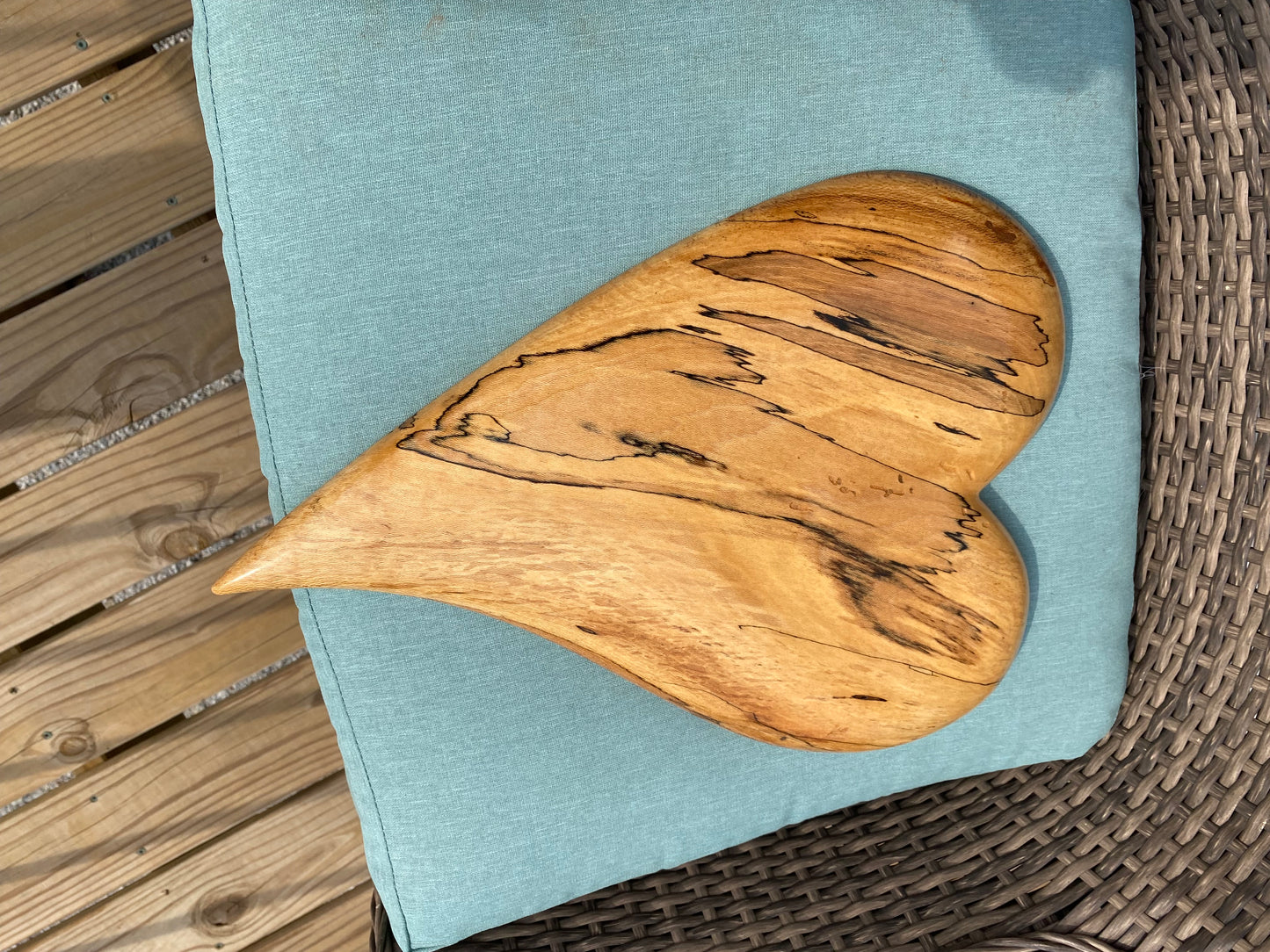 3D art Large Hand Carved Wooden Heart Wall Decor – 3D Rustic Wood Heart Sculpture – Anniversary / Wedding Gift – Handmade Natural Wood Art