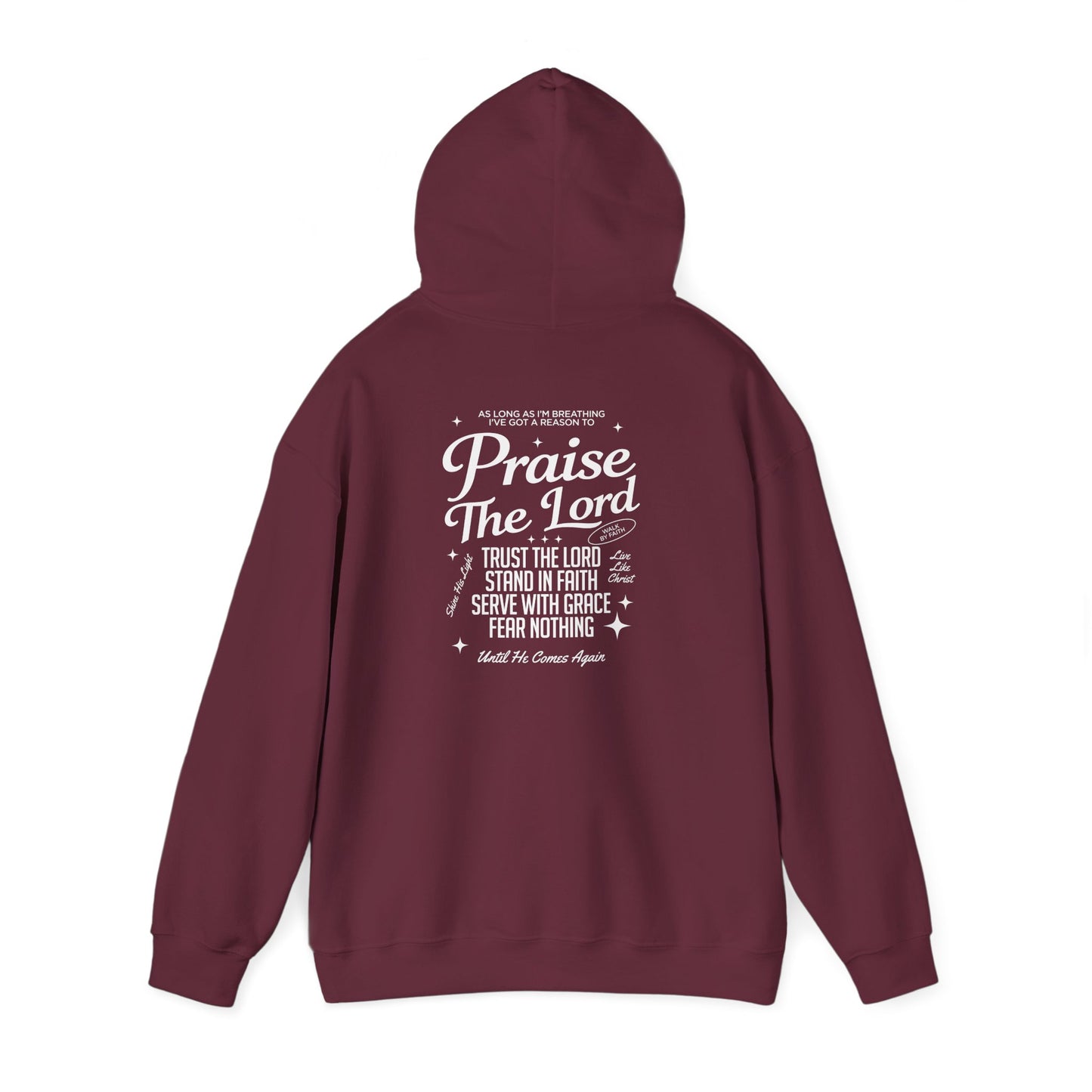Praise the Lord Hoodie — Unisex Front & Back Christian Sweatshirt