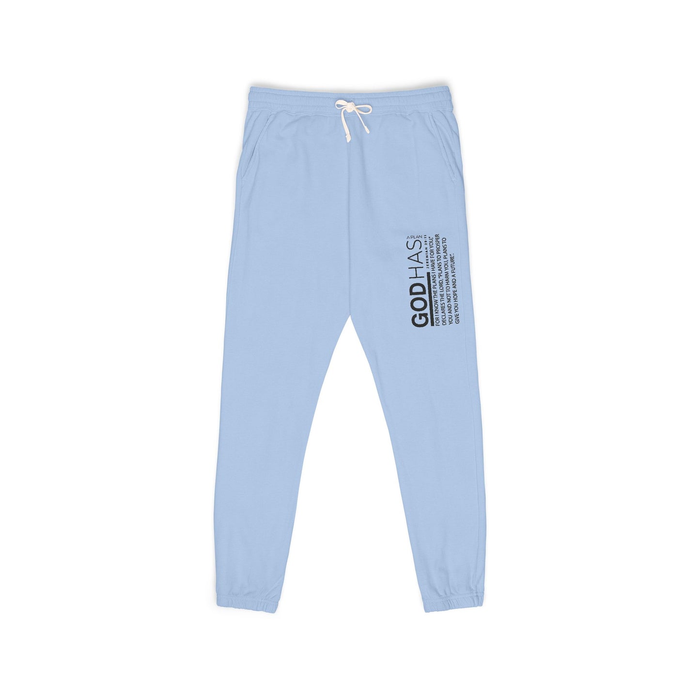 Fleece Sweatpants — 'Good Vibes' Side Script Joggers