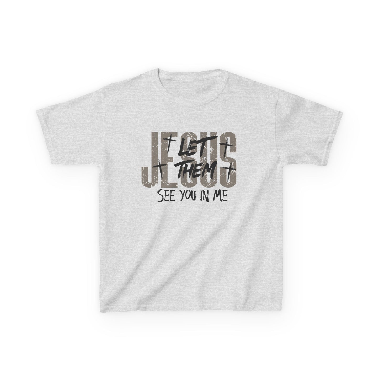 Kids Tee — Jesus Sees You In Me Christian Graphic Shirt