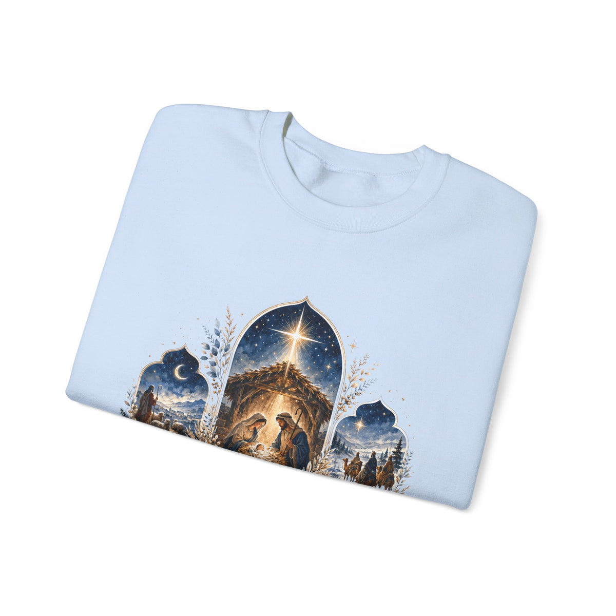 Stillness Holds Inspirational Lion Christian Crewneck Sweatshirt