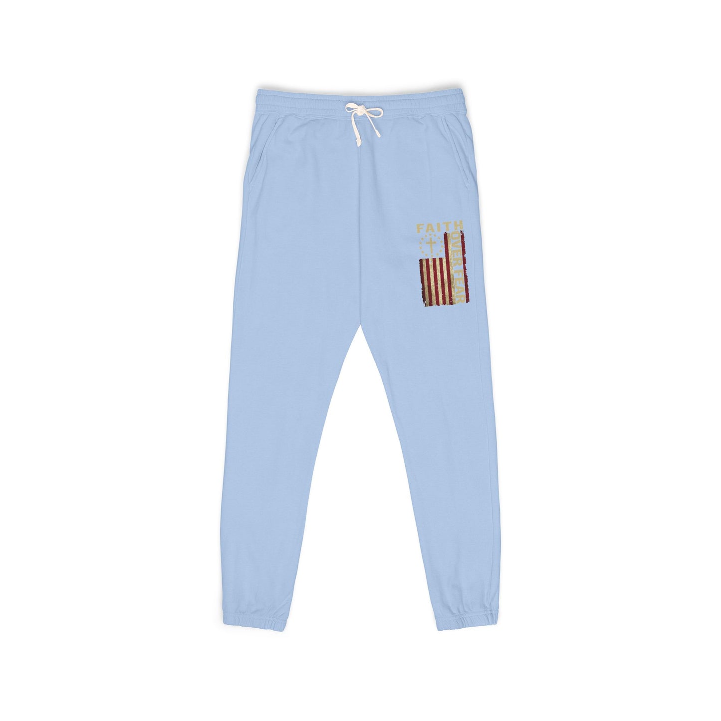 Vintage American Flag Sweatpants — Distressed Patriotic Joggers