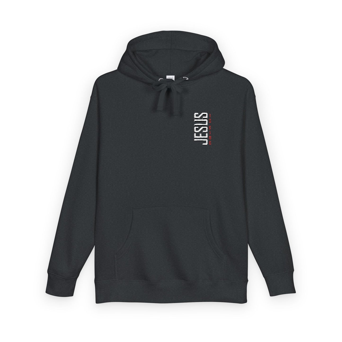 Jesus Is King Embroidered Hoodie — Christian Fleece Sweatshirt
