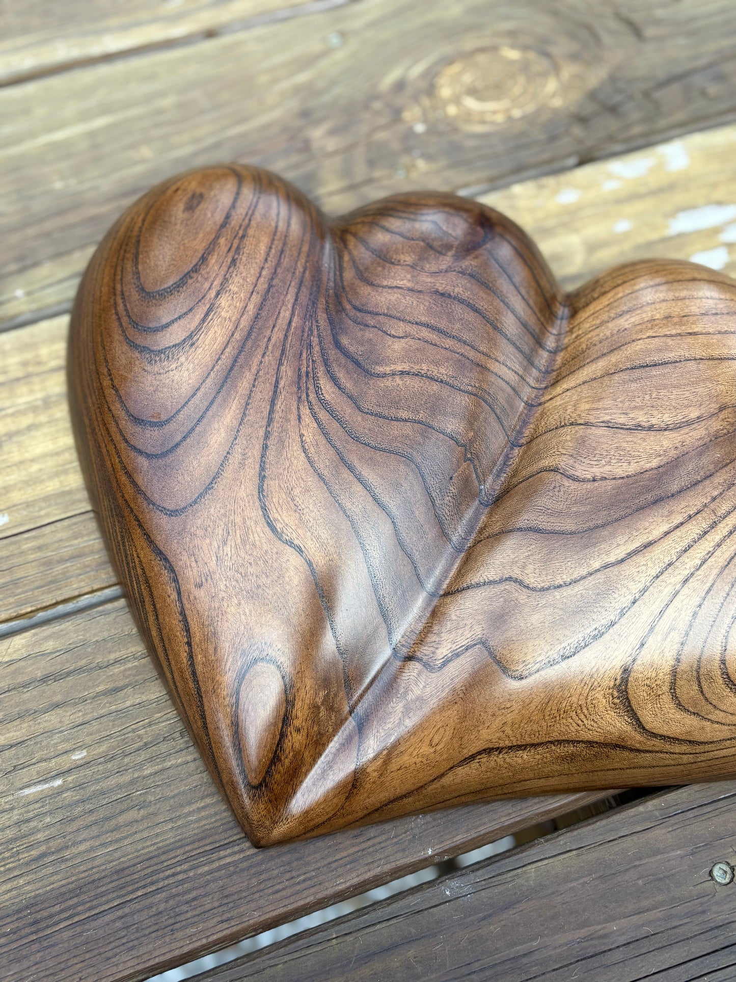 Large Wedding Two Become One Double 3D Heart Sculpture Anniversaries gift 20th anniversary wooden Art birthday gift Mother’s Day gift Wooden heart
