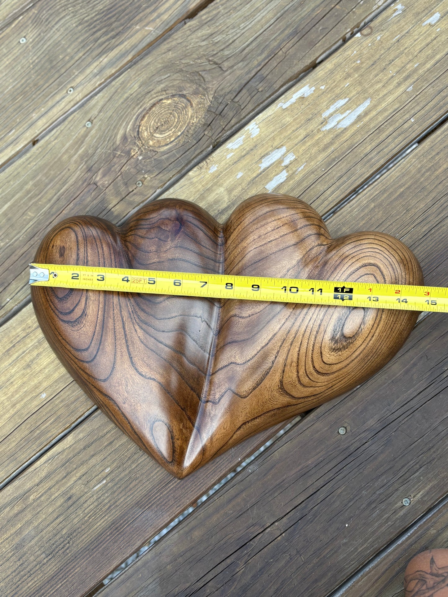 Large Wedding Two Become One Double 3D Heart Sculpture Anniversaries gift 20th anniversary wooden Art birthday gift Mother’s Day gift Wooden heart