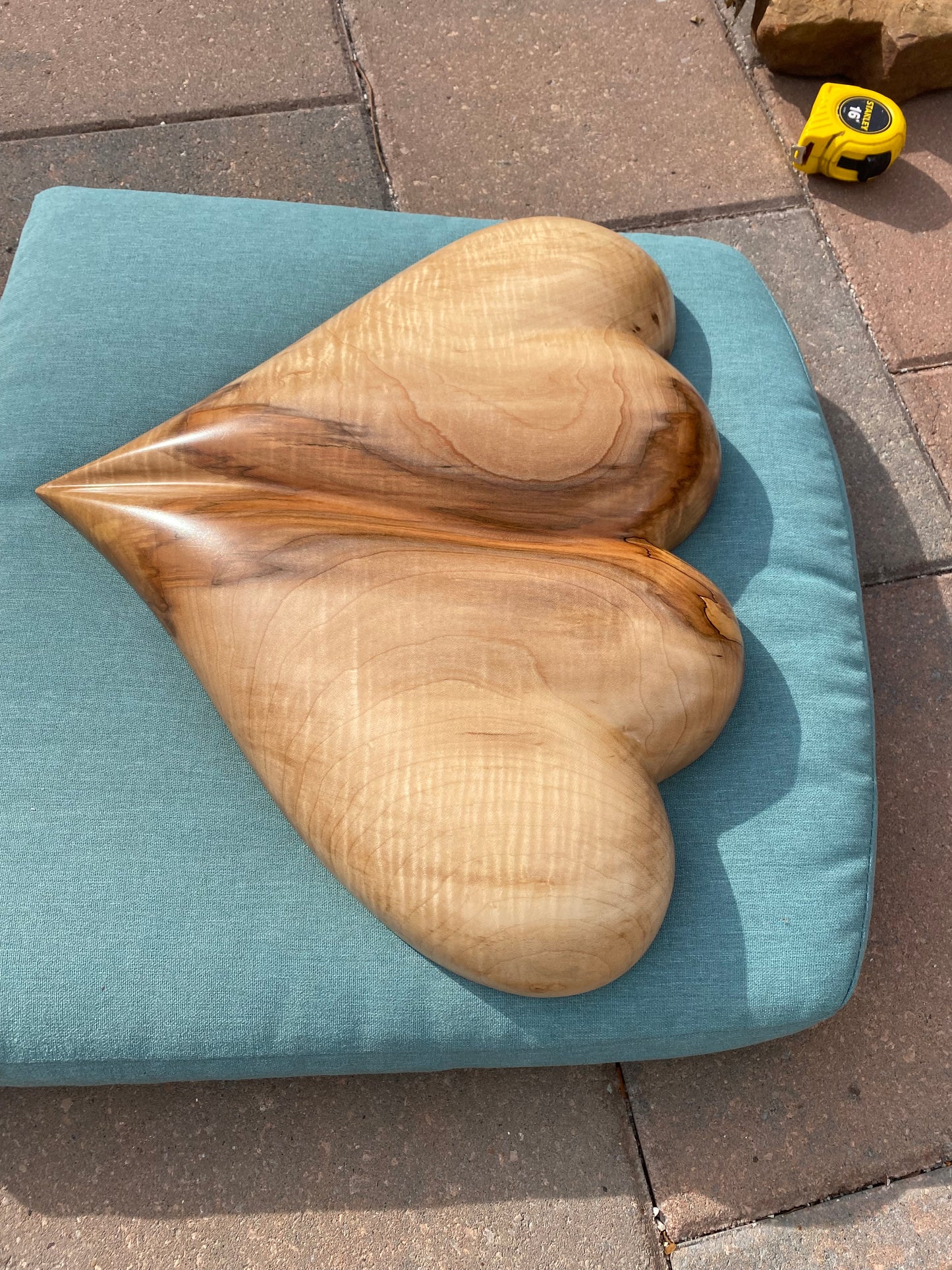 Large Wedding Two Become One Double 3D Heart Sculpture Anniversaries gift 20th anniversary wooden Art birthday gift Mother’s Day gift Wooden heart