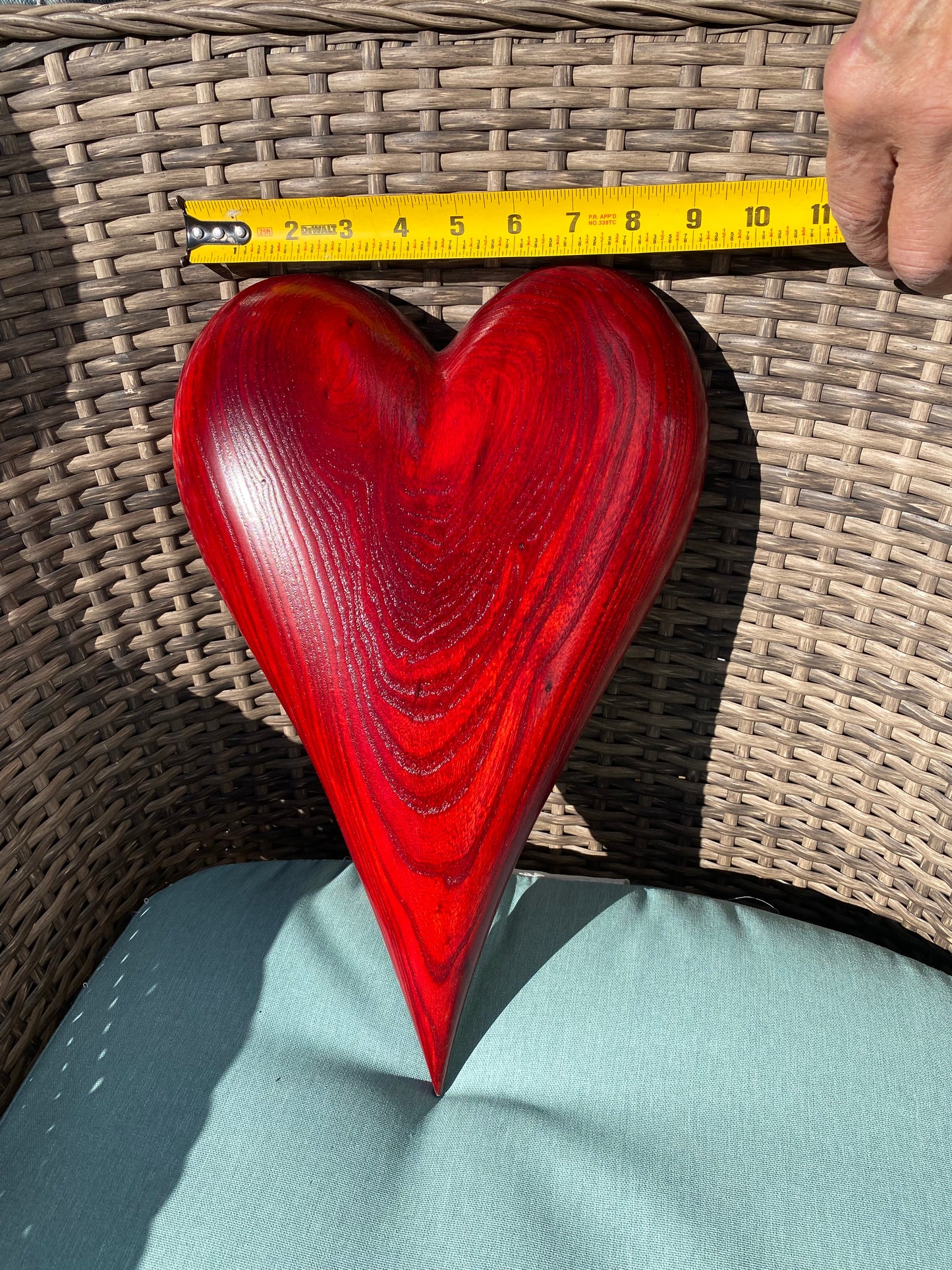 Red 3D Heart Sculpture Anniversaries gift 20th anniversary wooden Art birthday gift Mother’s Day gift Wooden heart Father’s Day home decor wood sculptures