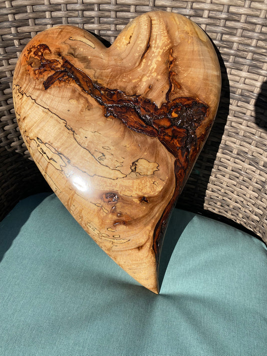 3D Heart Sculpture Anniversaries gift 20th anniversary wooden Art birthday gift Mother’s Day gift Wooden heart Father’s Day home decor wood sculptures