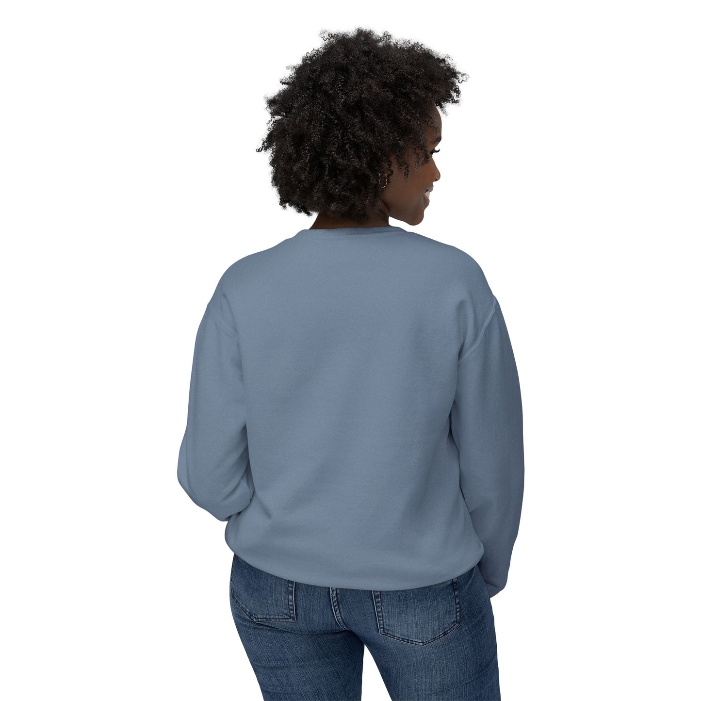 Walking by faith tripping constantly crewneck