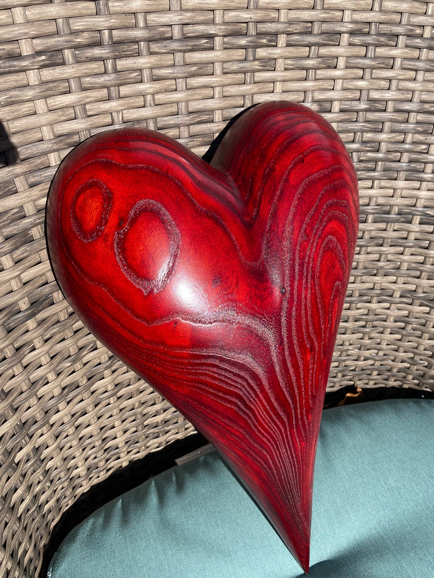 Red 3D Heart Sculpture Anniversaries gift 20th anniversary wooden Art birthday gift Mother’s Day gift Wooden heart Father’s Day home decor wood sculptures