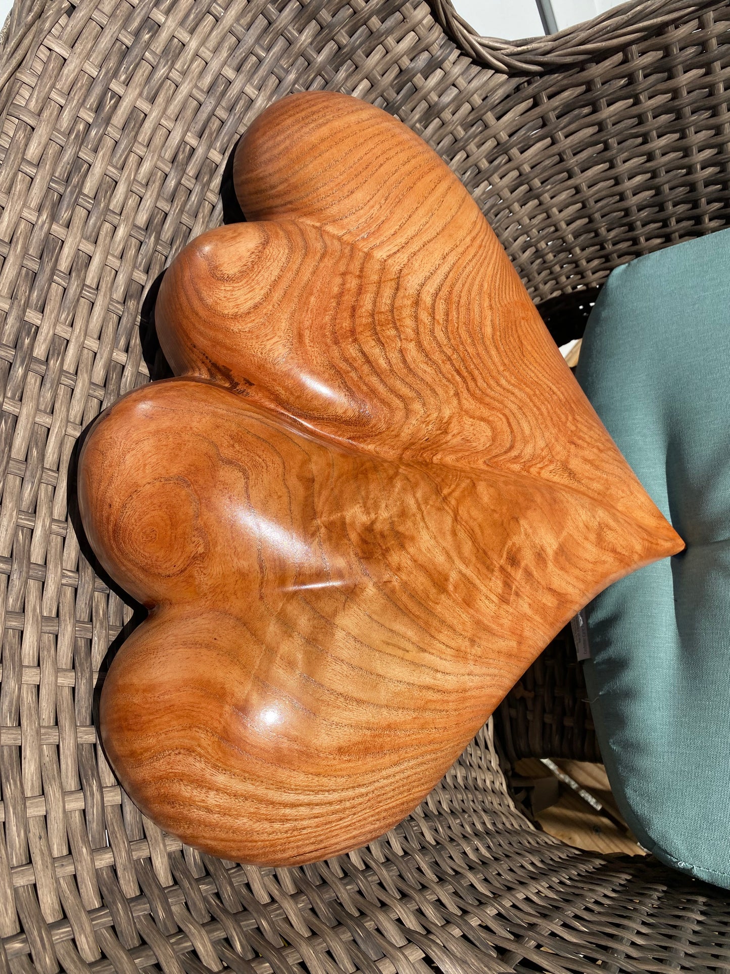 Large Wedding Two Become One Double 3D Heart Sculpture Anniversaries gift 20th anniversary wooden Art birthday gift Mother’s Day gift Wooden heart