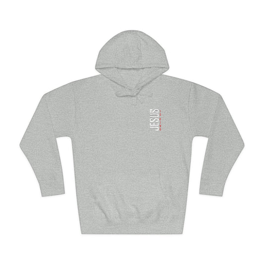 Jesus Is King Embroidered Hoodie — Christian Fleece Sweatshirt