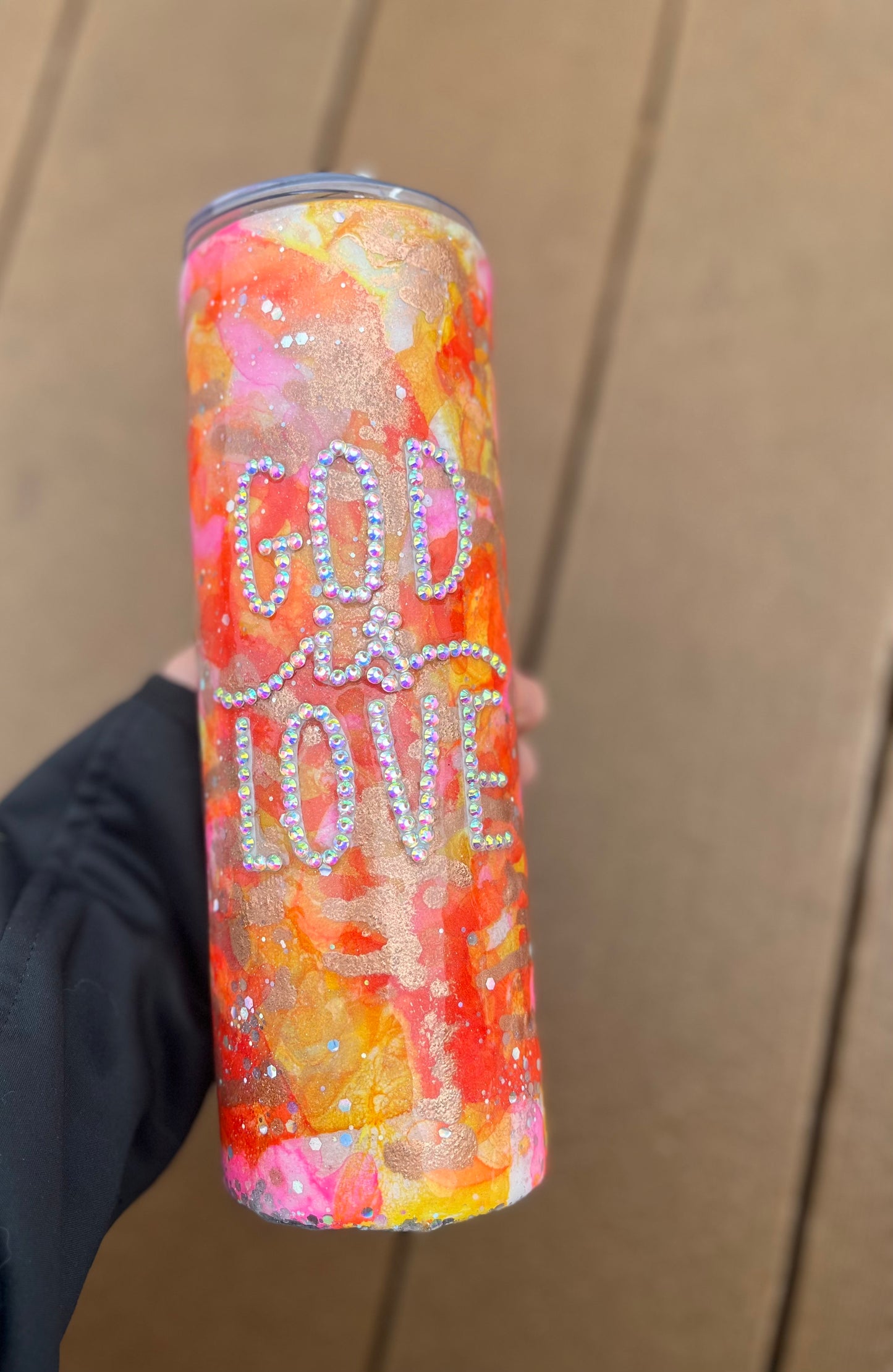 Rhinestone God Is Love 30oz Tumbler With Handle Tumbler 30oz Epoxy Tumblers Scripture Gifts Christian Gifts Bible Verse RhinestoneTumblers Cup with Handle