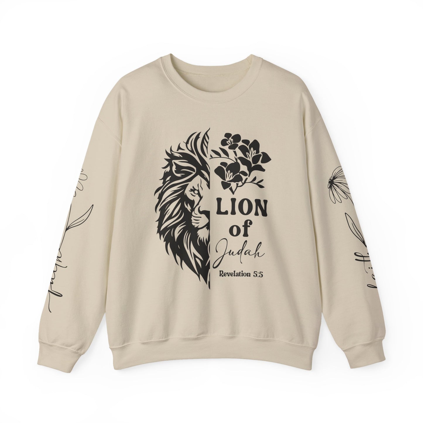 Lion of Judah Sweatshirt – Jesus Reigns Christian Crewneck