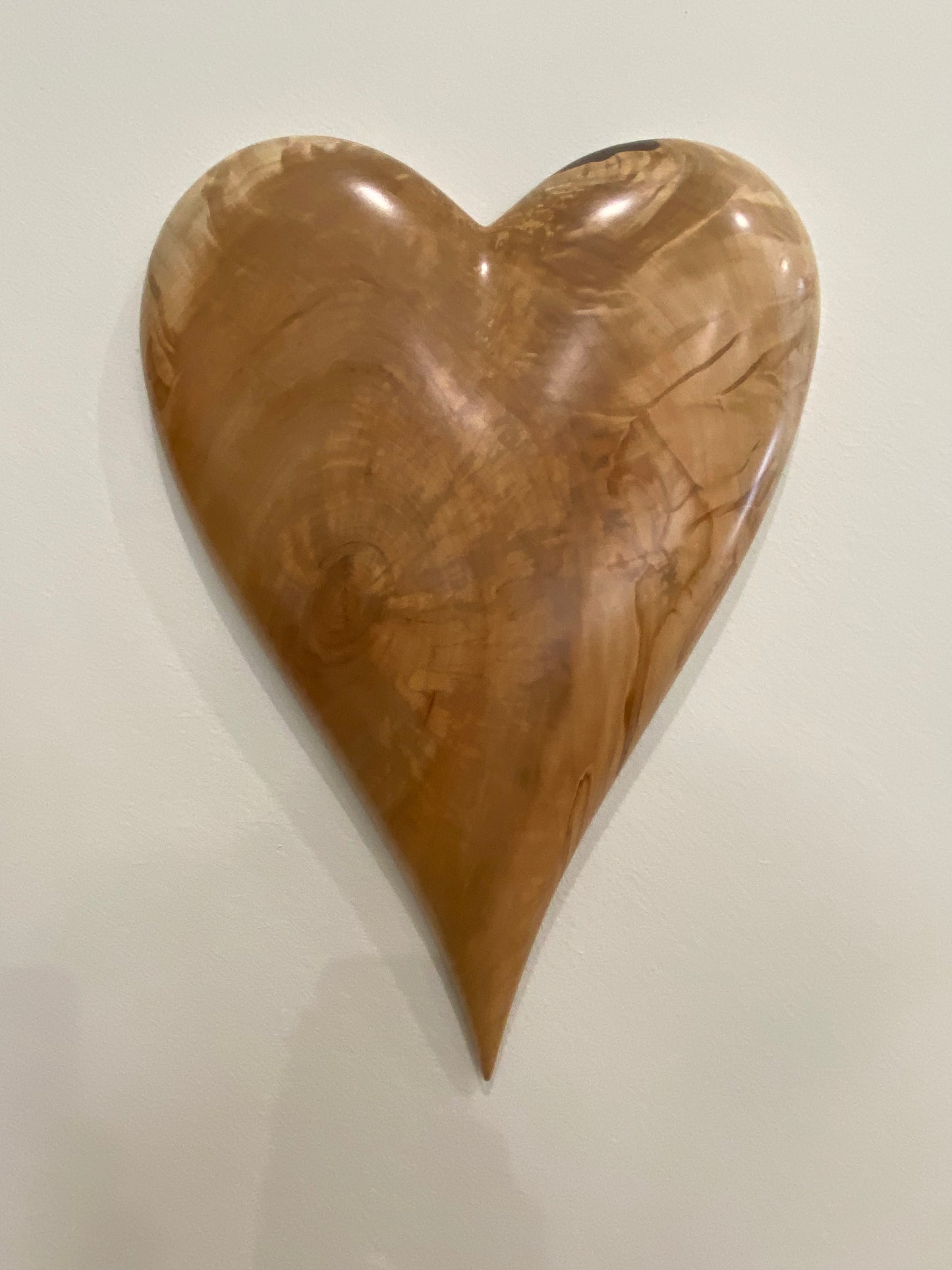 3D art Large Hand Carved Wooden Heart Wall Decor – 3D Rustic Wood Heart Sculpture – Anniversary / Wedding Gift – Handmade Natural Wood Art