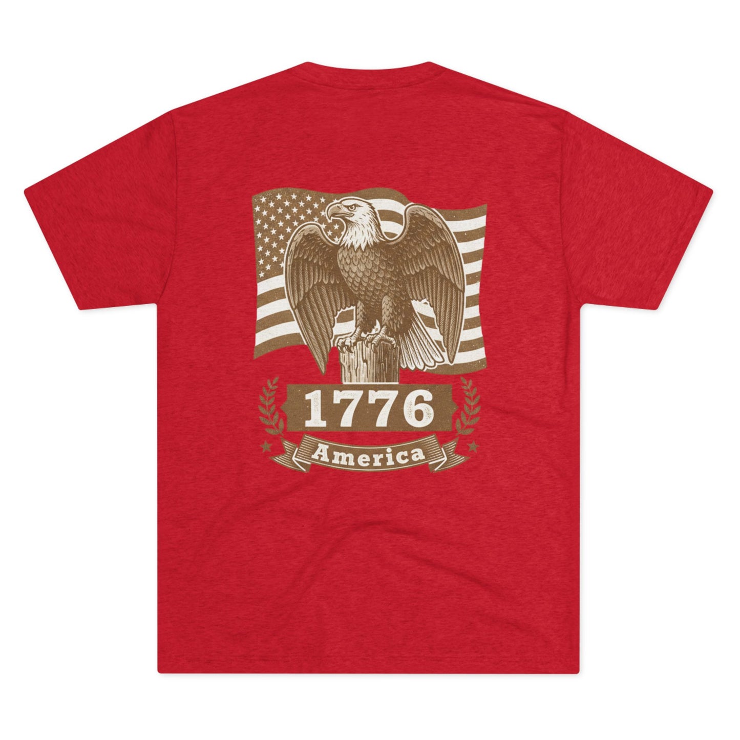 1776 Vintage Eagle American Flag T-Shirt