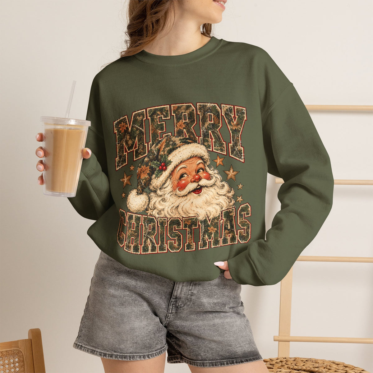 Merry Christmas Santa Crewneck Sweatshirt