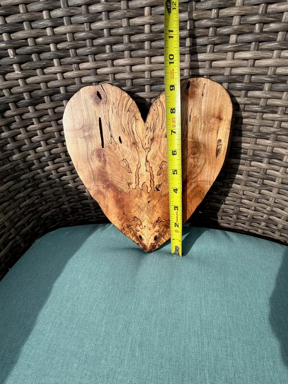 Wooden heart wooden art abstract art wall hanging heart wooden heart with hanging strip