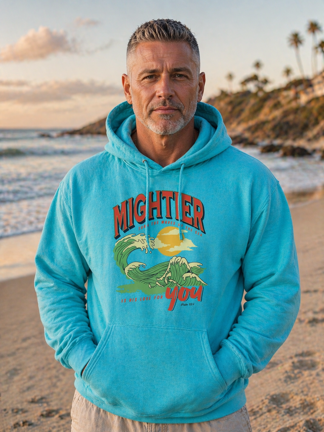 Mightier than the waves of the sea is his love for you Hoodie