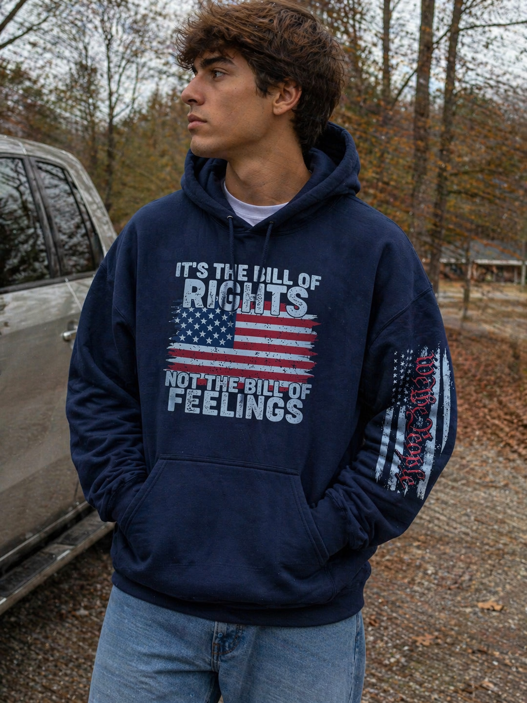 It's The Bill Of Rights Not The Bill Of Feelings Front + Back Design