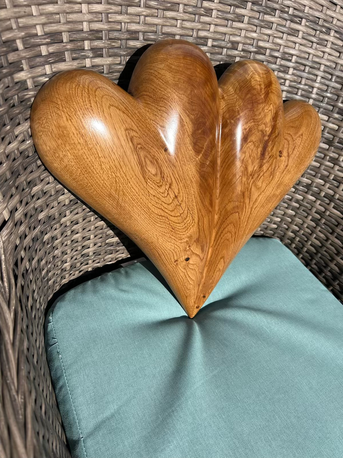 Large Wedding Two Become One Double 3D Heart Sculpture Anniversaries gift 20th anniversary wooden Art birthday gift Mother’s Day gift Wooden heart
