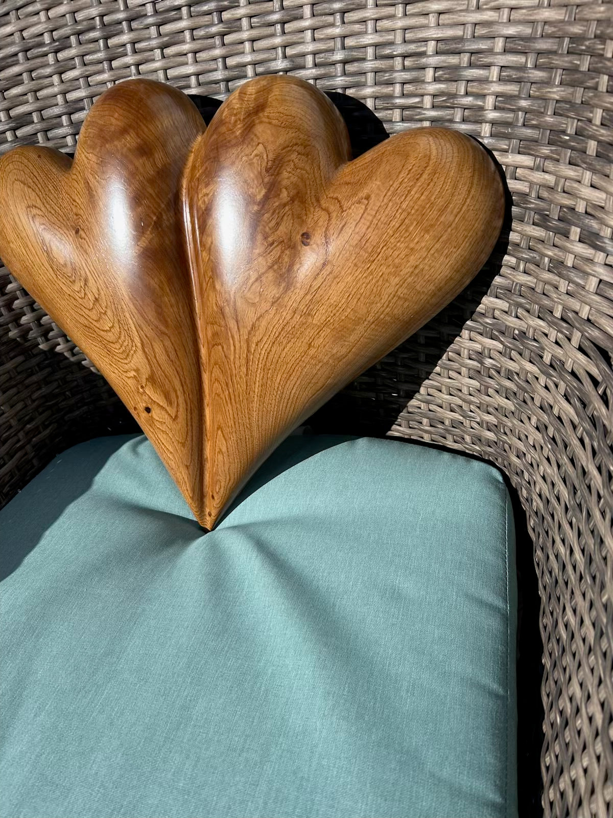Large Wedding Two Become One Double 3D Heart Sculpture Anniversaries gift 20th anniversary wooden Art birthday gift Mother’s Day gift Wooden heart