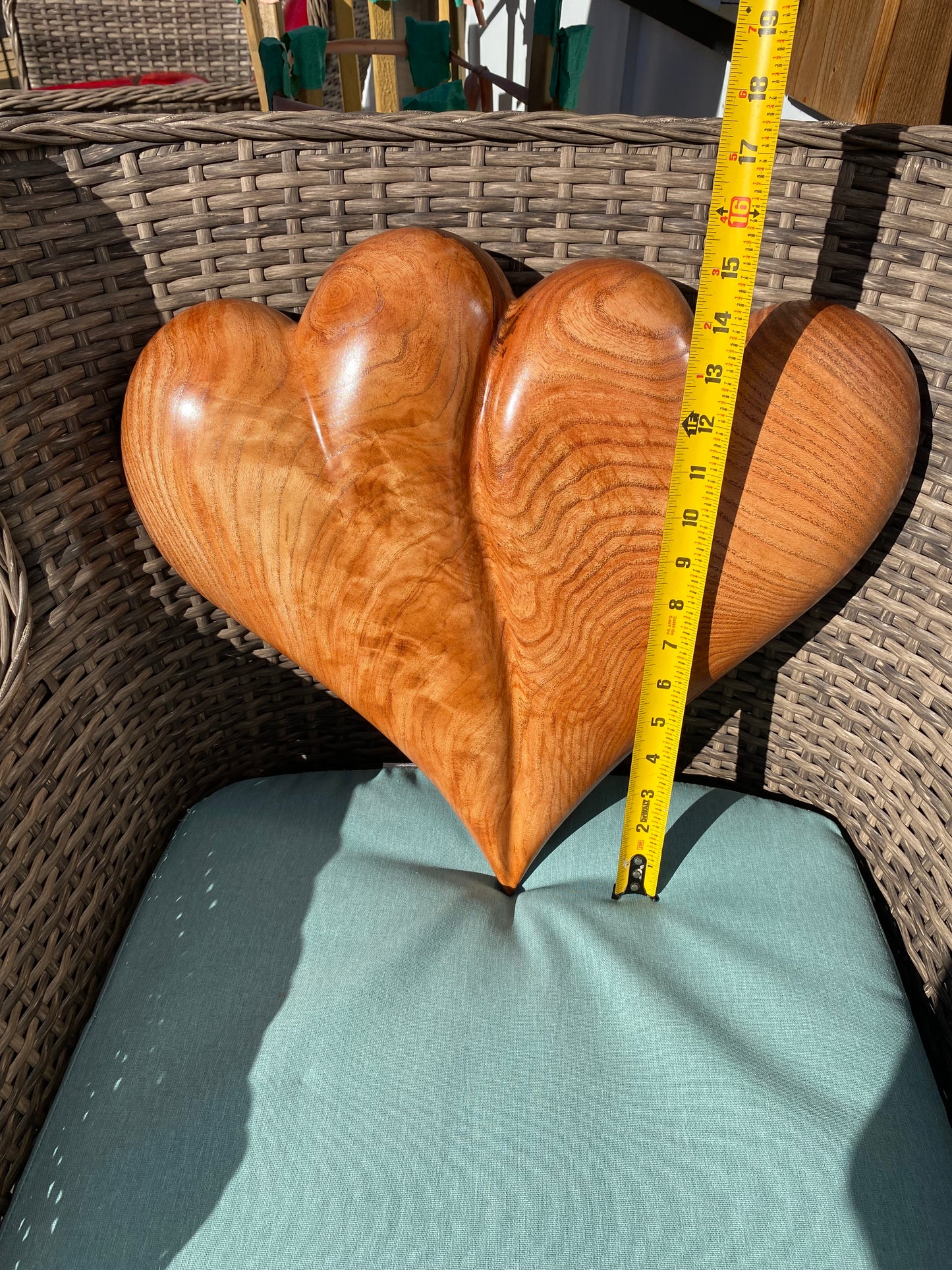 Large Wedding Two Become One Double 3D Heart Sculpture Anniversaries gift 20th anniversary wooden Art birthday gift Mother’s Day gift Wooden heart