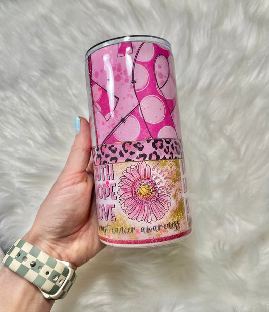Breast cancer tumbler