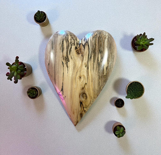 3D Heart Sculpture Anniversaries gift 20th anniversary wooden Art birthday gift Mother’s Day gift Wooden heart