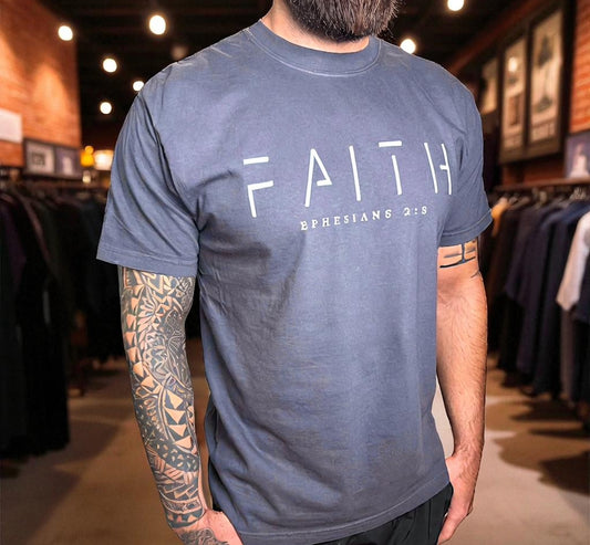 FAITH Ephesians 2:8 Comfort Colors T-Shirt