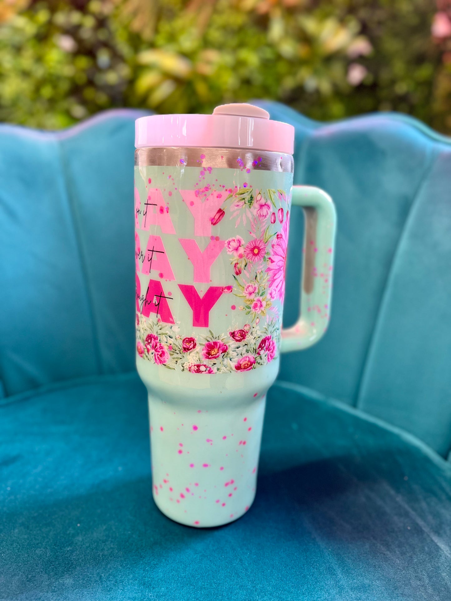 Pray On it Pray Over it Pray Through it Gifts Bible Verse Cups Cup with Handle