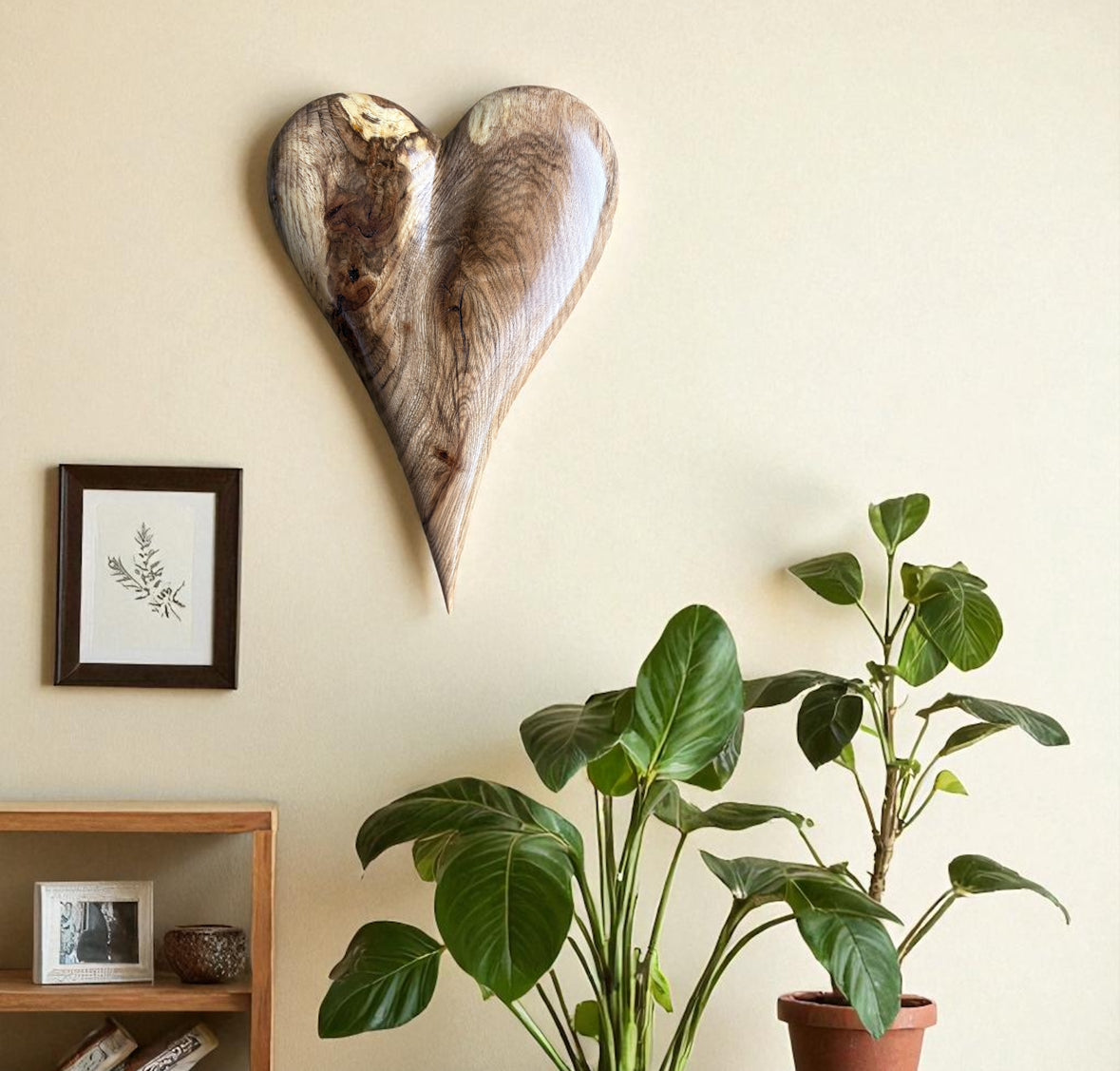 3D Heart Sculpture Anniversaries gift 20th anniversary wooden Art birthday gift Mother’s Day gift Wooden heart