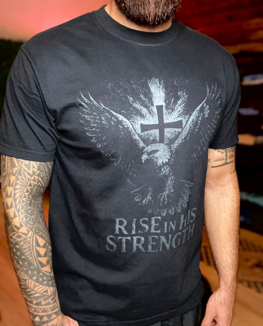 Rise in HIS Strength Vintage Comfort Colors T-Shirt