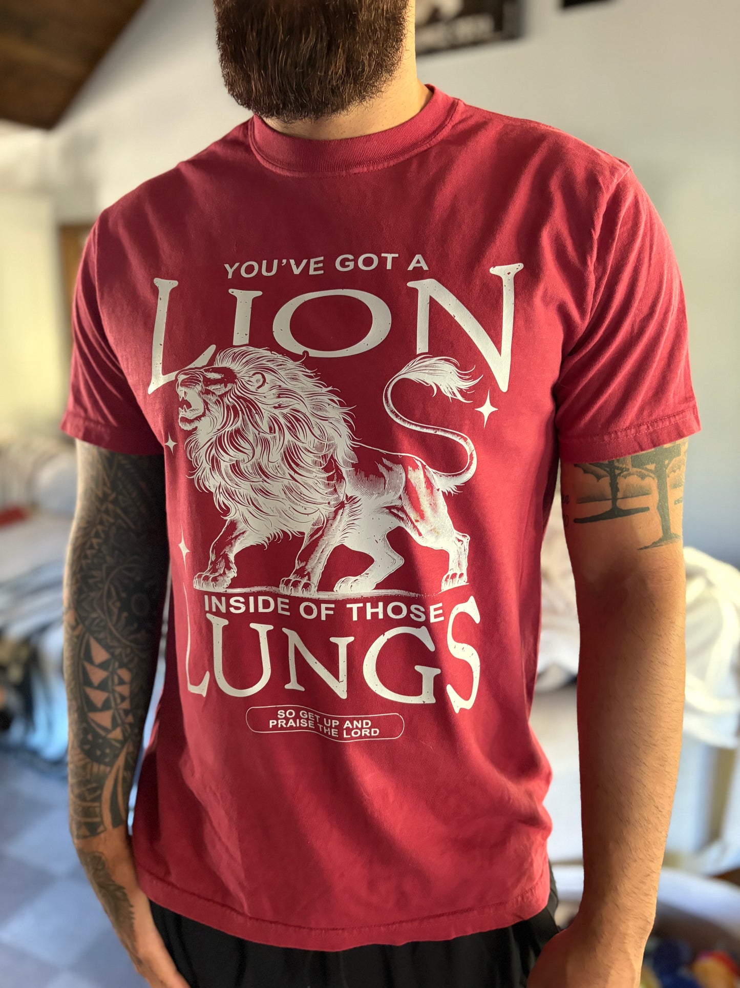 You've Got A Lion Inside Those Lungs Comfort Colors