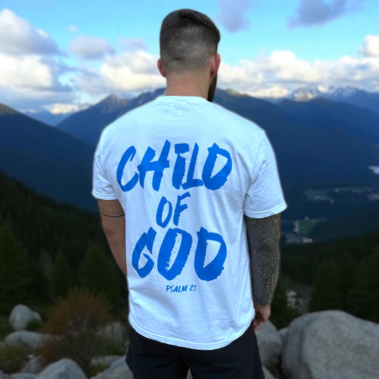 Child of God Blue Comfort colors graphic tee