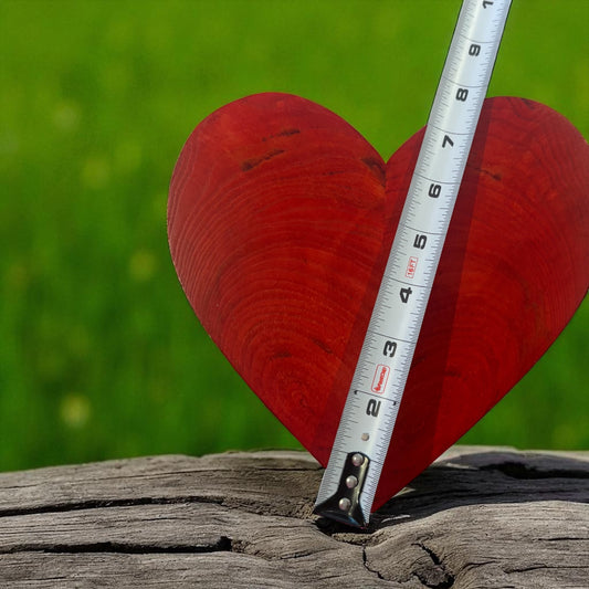 Red Wooden heart