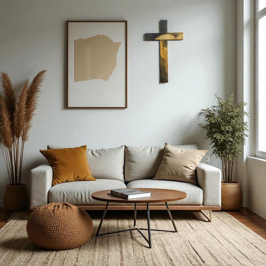 Rustic cross Baptism gift wedding gift anniversary gift wooden cross art wooden art sculpture